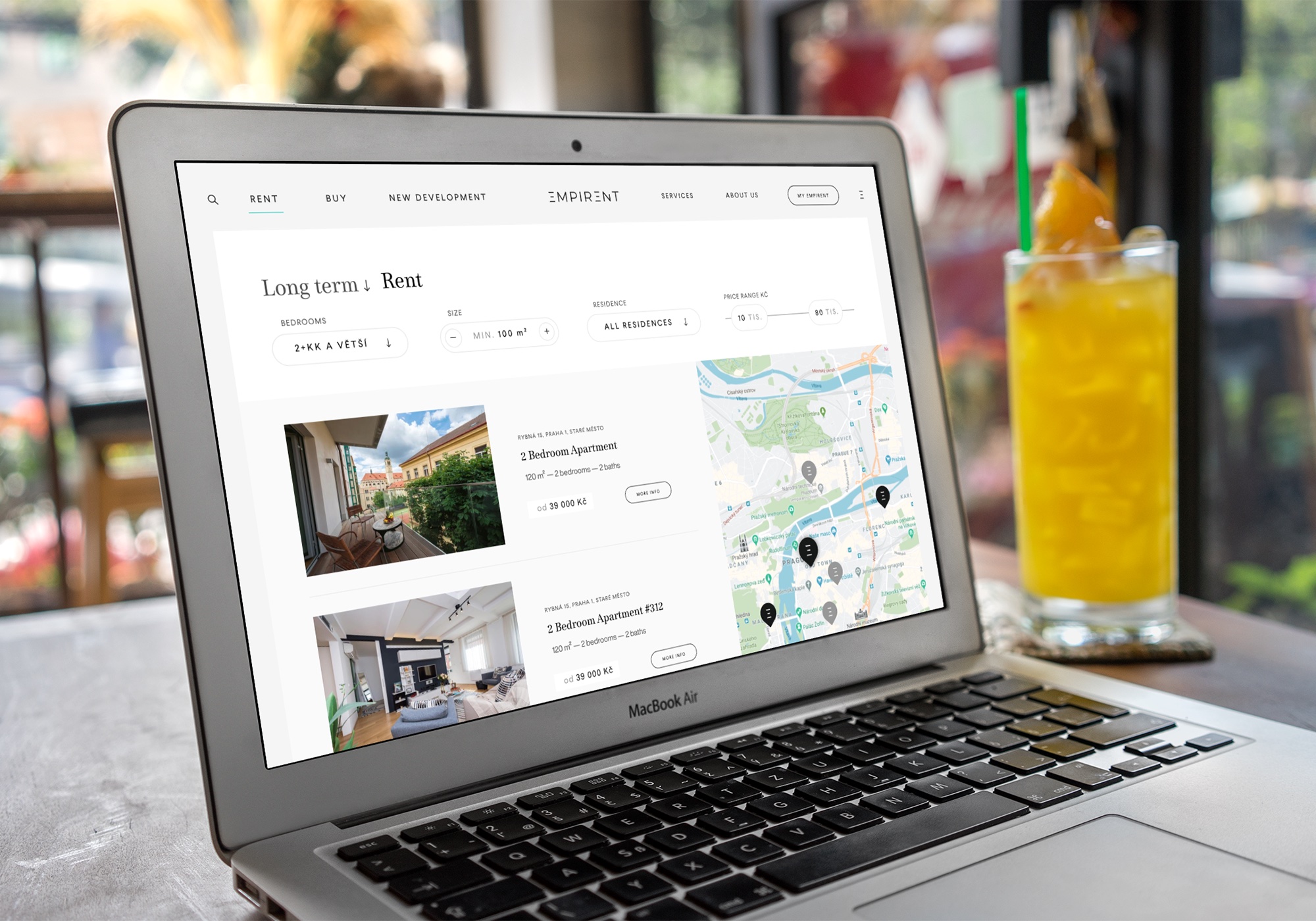Empirent Website Branding